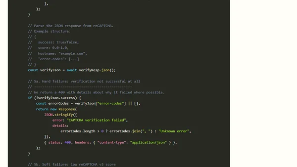 Using Cloudflare Workers and reCAPTCHA v3 for a Static Site Contact Form