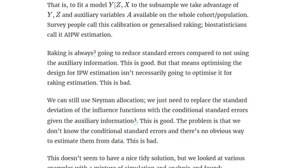 Optimal design for raking/AIPW estimation