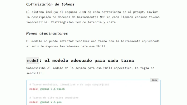 Antigravity Skills: configuración avanzada del frontmatter YAML
