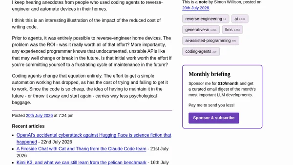 Reverse-engineering is cheap now