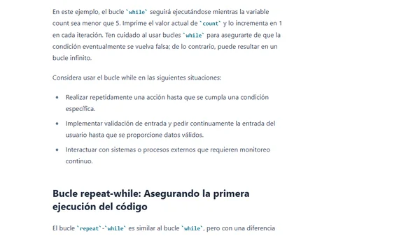 Explorando los bucles en Swift