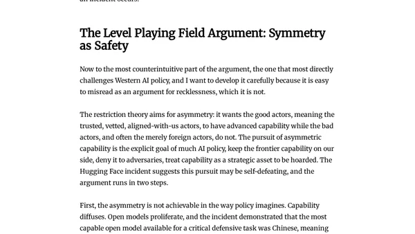 The Own Goal: What the Hugging Face Breach Reveals About Why Open Models Are a Security Necessity