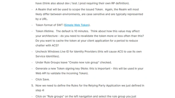 Protect Your ASP.NET Web API Using Azure ACS Service Identities