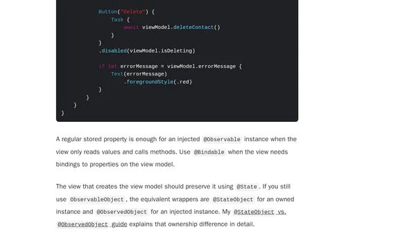 MVVM in SwiftUI: Using view models without overengineering