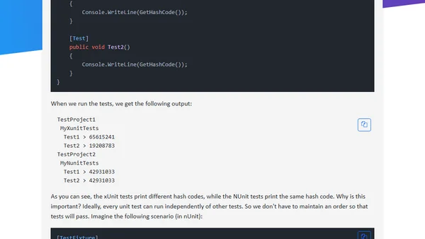 Why I like and prefer xUnit