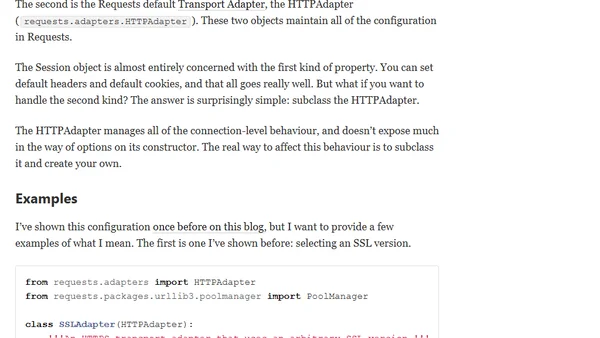 Requests' Two APIs
