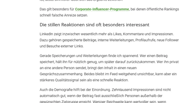 Likes sind kein Geschäftsziel: Welche LinkedIn-Kennzahlen wirklich zählen