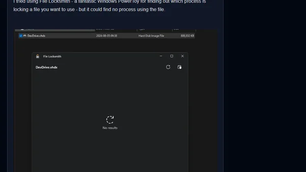 How to remove DevDrive.vhdx?