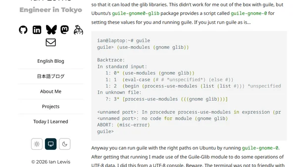 UTF-8 with guile