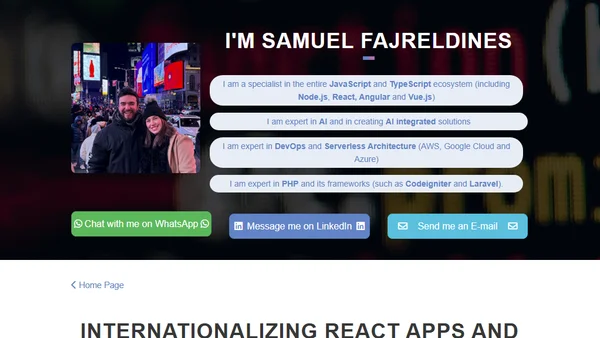 Internationalizing React Apps and Backend Services: Best Practices for i18n