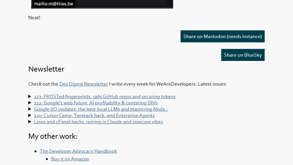 TIL: Browsers offer a “copy email” in the context menu on mailto: links