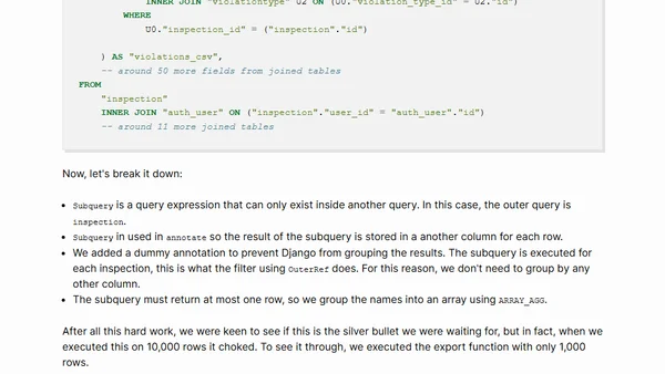 How "Export to Excel" Almost Killed Our System