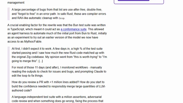 Rewriting Bun in Rust