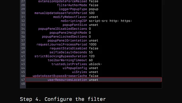 Ublock Origin Script Injection