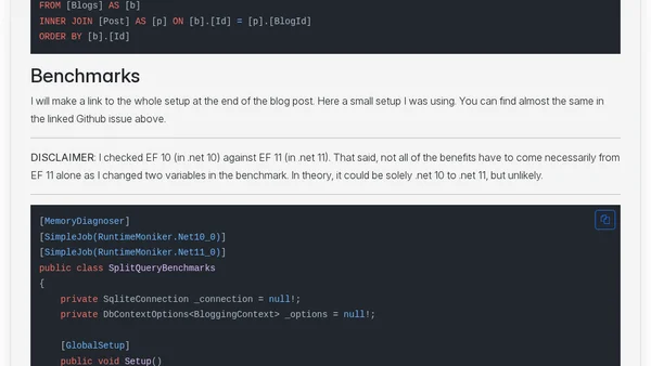 EF Core 11 makes your split queries faster