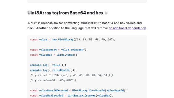 What's new in ECMAScript 2026
