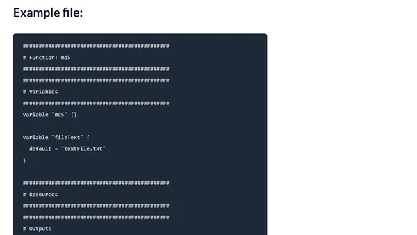 Terraform - FotD - md5()