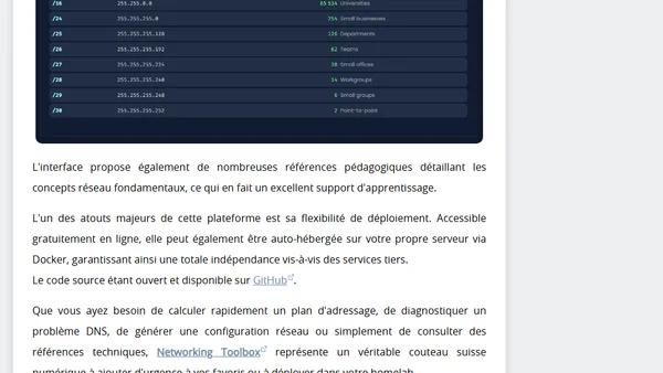 Plus de 100 outils réseau réunis au même endroit