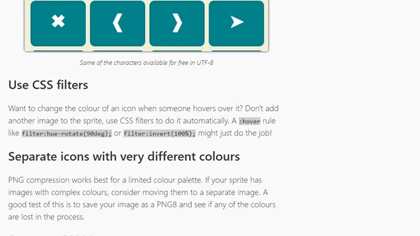 How to Optimise CSS Image Sprites