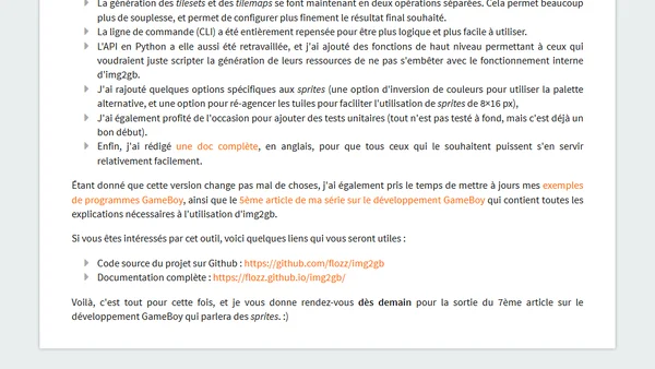 Sortie d'img2gb 1.0