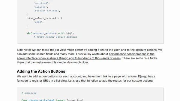 How to Add Custom Action Buttons to Django Admin