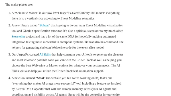 Critter Stack Roadmap for September 2026