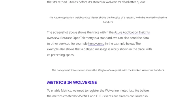 Wolverine embraces Observability