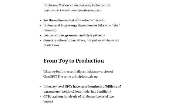 Building Your Own Mini-ChatGPT with R: From Markov Chains to Transformers!