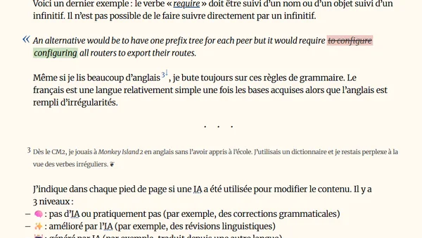 Tenir un blog bilingue avec l'aide d'une IA