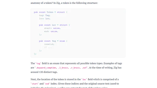 Zig Tokenizer