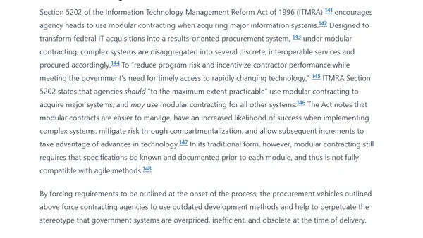 Towards a More Agile Government