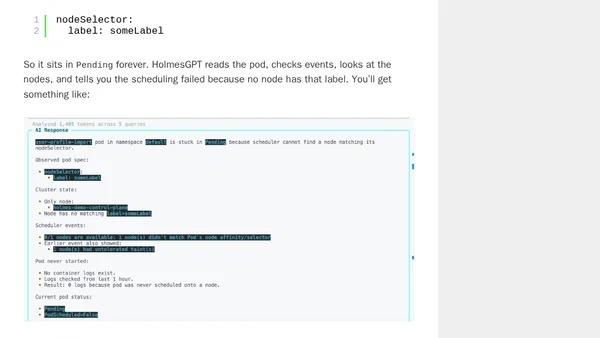 HolmesGPT + Azure AI Foundry: A Quick Kubernetes Troubleshooting Demo