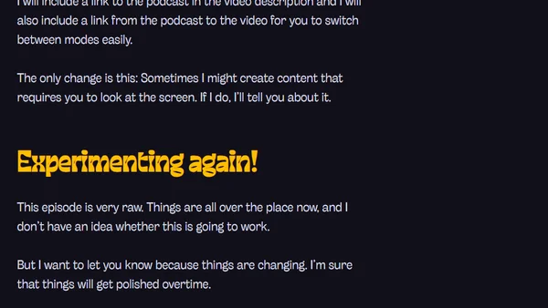 Starting a podcast