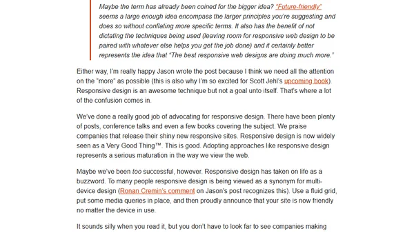 Beyond Responsive