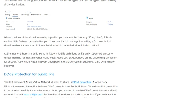 Improve azure virtual network security