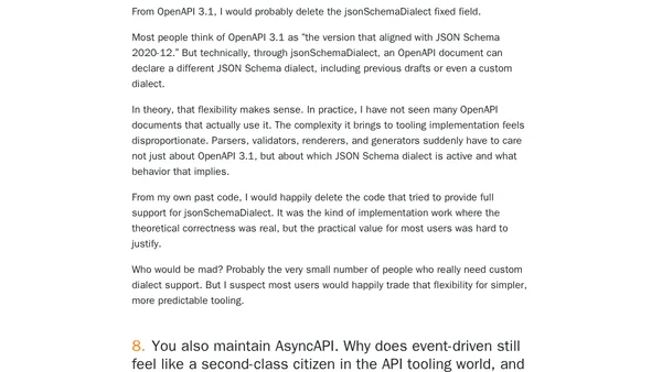 ‘Off Spec’ № 01: On OpenAPI, agents, and what specs are actually for