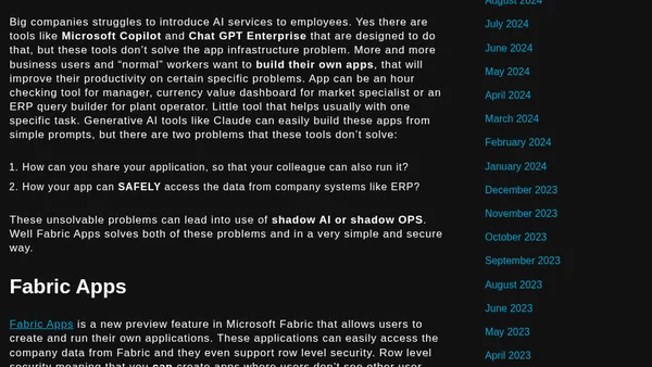 What is Fabric Apps?