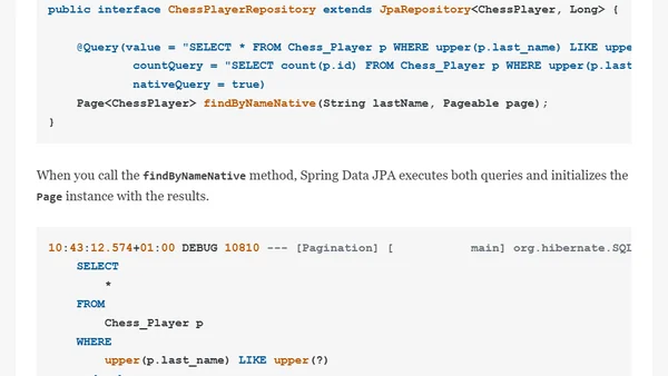Offset and Keyset Pagination with Spring Data JPA