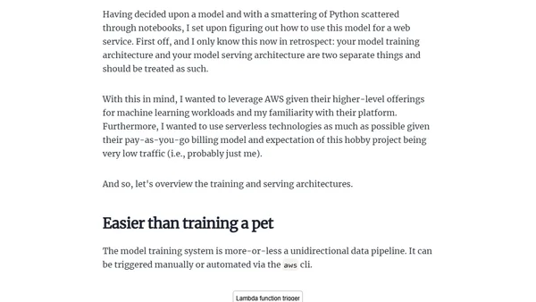 Building, Serving, and Operating a Recommendation System Using AWS SageMaker