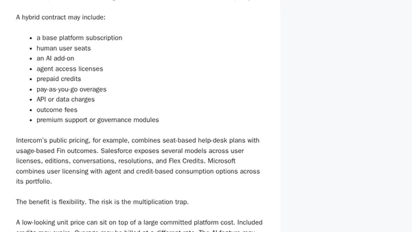 The SaaS Pricing Reset: What AI Agents Mean for Seats, Tokens, Outcomes, and Renewal Strategy