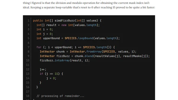 FizzBuzz – SIMD Style!