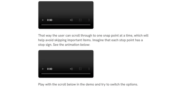 CSS Scroll Snap