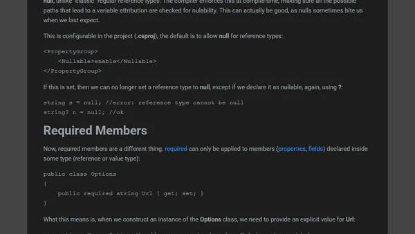 Nullable and Required Types