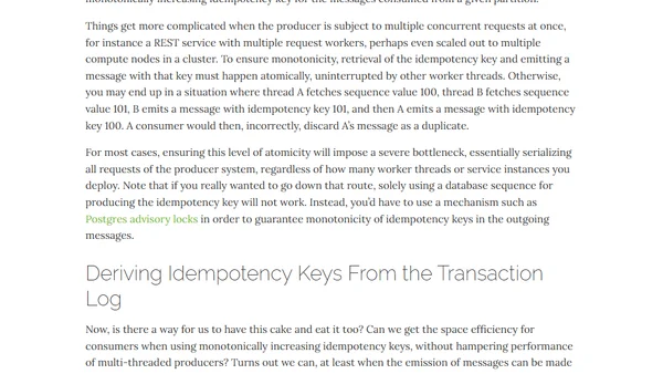 On Idempotency Keys