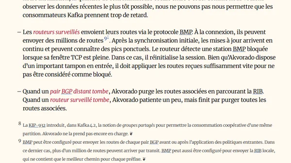 Augmentation des performances de la RIB d'Akvorado grâce au sharding