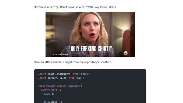 Ink: React for CLIs