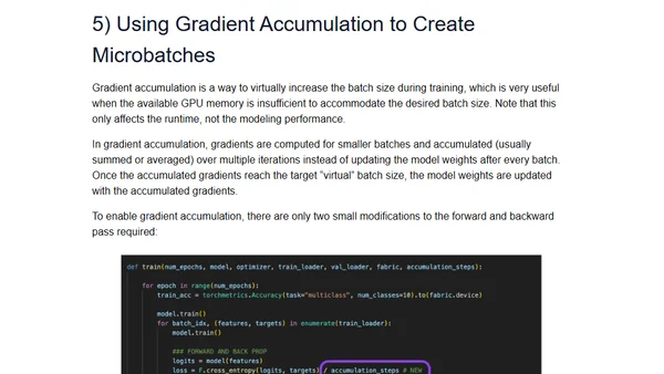 Optimizing Memory Usage for Training LLMs and Vision Transformers in PyTorch