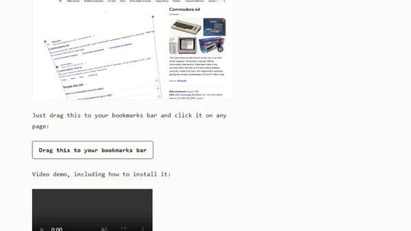 Warp any DOM element with this bookmarklet