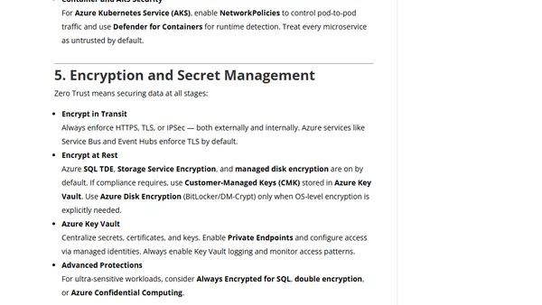 Implementing Zero Trust Architecture in Azure (Security)