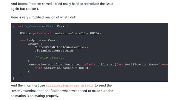 Fixing weird shadow animation glitch in SwiftUI